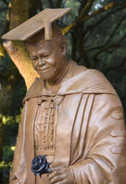 Bronze statue of Dr. Mary McLeod Bethune