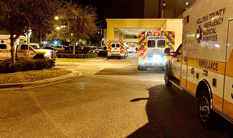 ambulance in front of Halifax Hospital