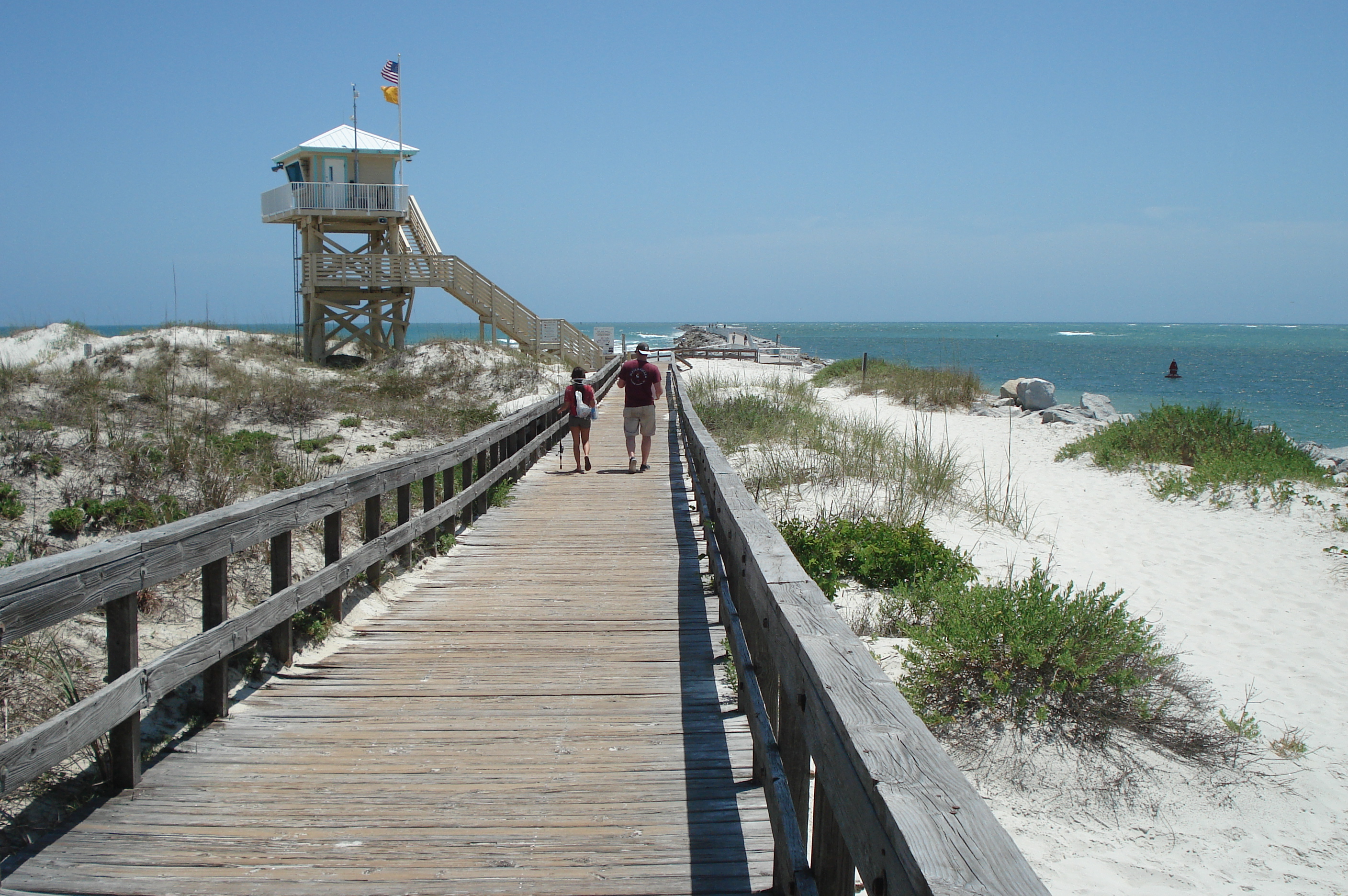 Lighthouse Point Park inlet channel view.
