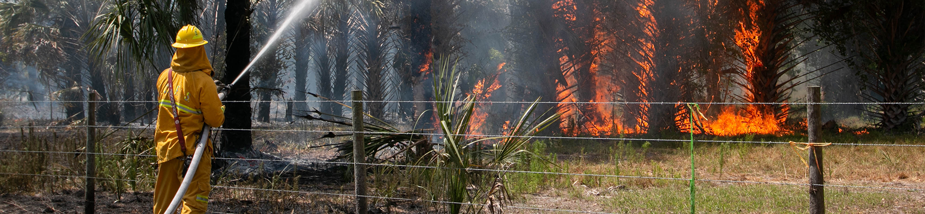 daytona beach international airport fire fighter arff trucks in front of the station