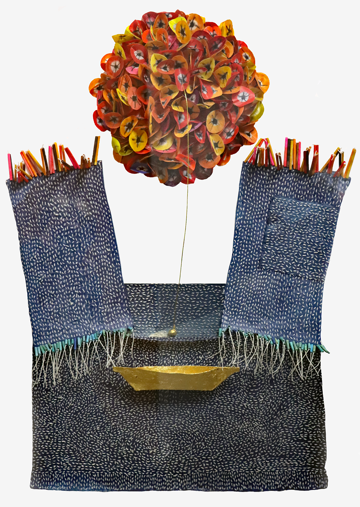 The Sun and Ocean, 2021 Paper and Mixed Media