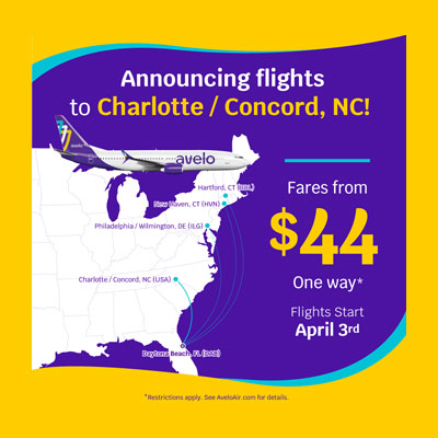 Avelo Airlines Expands at DAB with a New Nonstop Route to Charlotte / Concord, NC