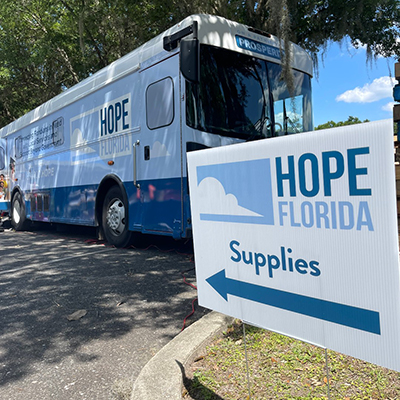 Hope Bus is in Volusia, Food Replacement Applications are Due