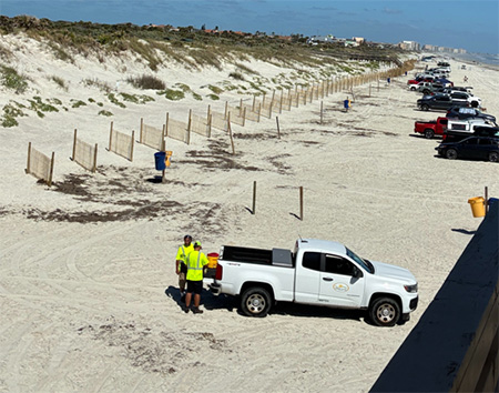 Volusia County Completes Installation of Sand Fencing in Ponce Inlet to Support Dune Development Story Featured Image