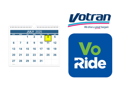 Votran & VoRide Service Information for Fourth of July Holiday