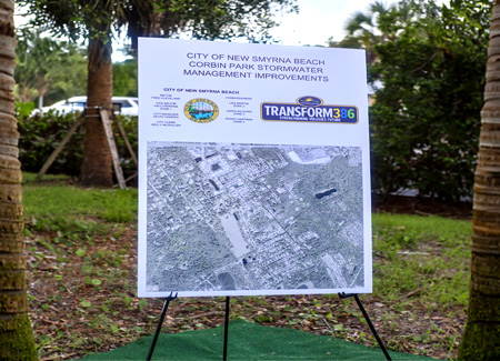 Volusia County, NSB Break Ground on Flood Mitigation Project at Corbin Park Story Featured Image