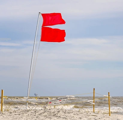 Volusia County Issues Double-Red Flags Along Coast due to Debris and Hazardous Rip Currents