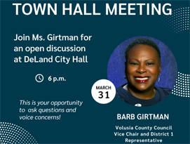 Barb Girtman to host town hall meeting