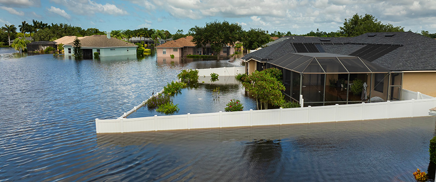 Flooded Residential Homes in Florida
