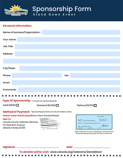 Sponsorship Download Form