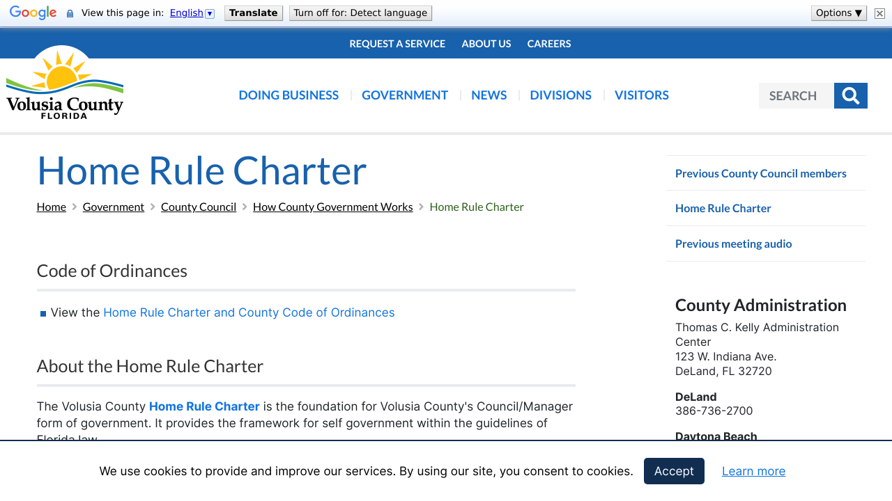 Home Rule Charter