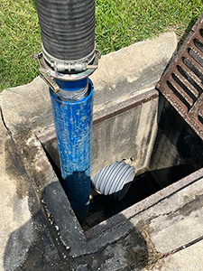 Ditch maintenance crews are working along Pell Road and Osteen-Maytown Road