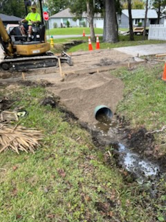 Bridge crews began replacing deteriorated driveway culvert pipes