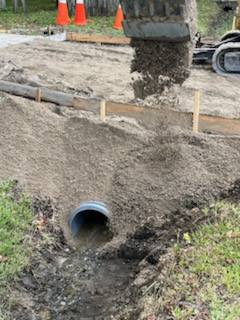 Bridge crews began replacing deteriorated driveway culvert pipes