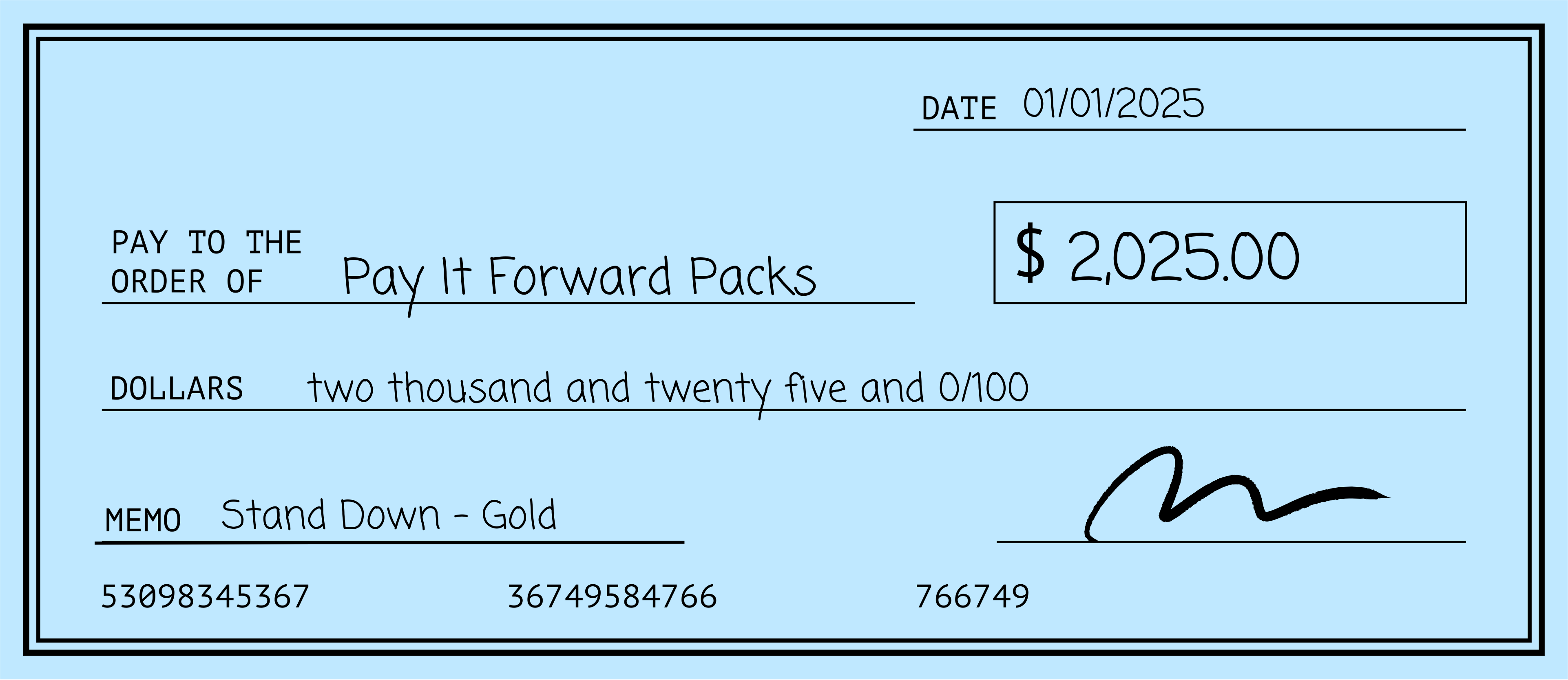 Gold | Pay It Forward Packs