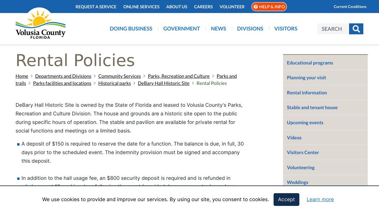 Rental Policies