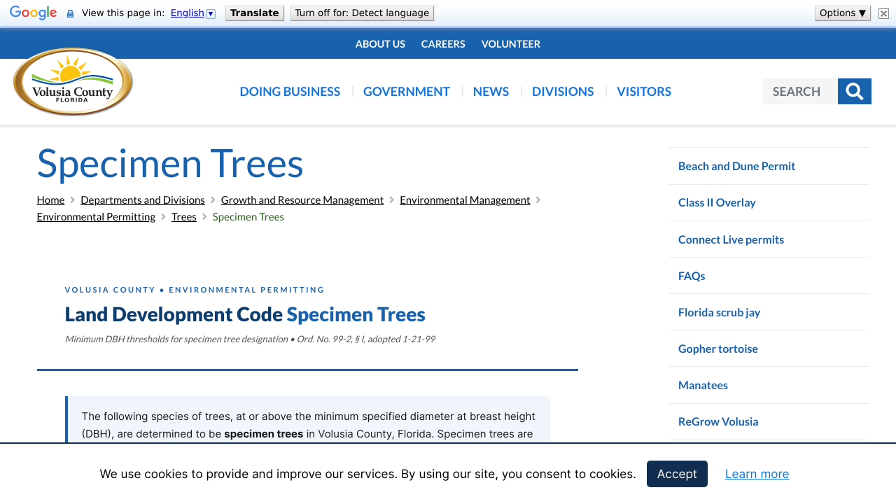 Specimen Trees